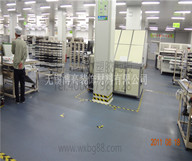 騰方同質(zhì)透芯工廠車間PVC地膠,5噸叉車都不怕