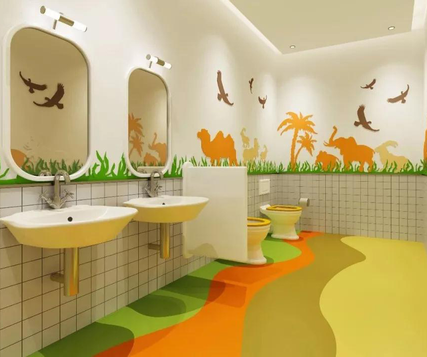 衛(wèi)生間出靈感?前提是有彈性地板