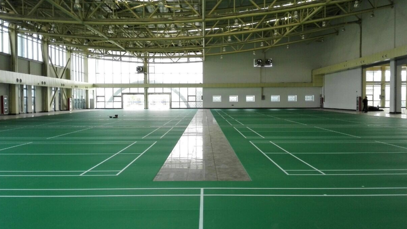 羽毛球運動地膠價格定位【騰方PVC地板】